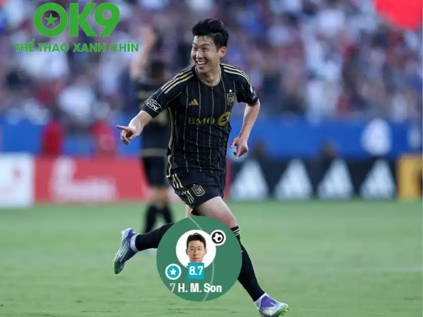 Dù không giành được thắng lợi nhưng Son Heung-min vẫn được chấm điểm cao nhất trận (Ảnh: GOAL)